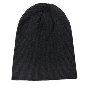 A New Day Black Ribbed Knit Lightweight Beanie Women’s One Size